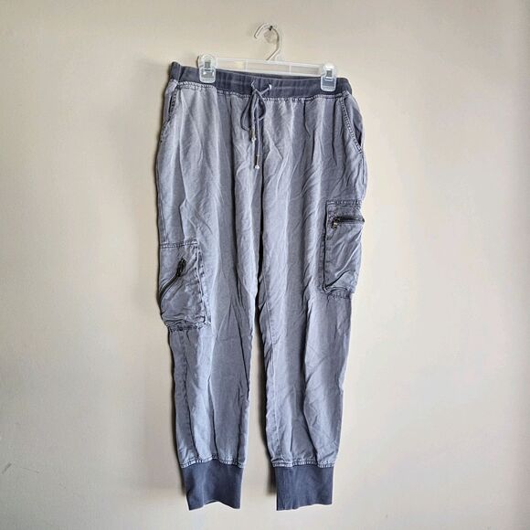 Young‎ Fabulous & Broke Pants Womens Large Gray Cargo Jupiter Jogger YFB Casual - Picture 10 of 11